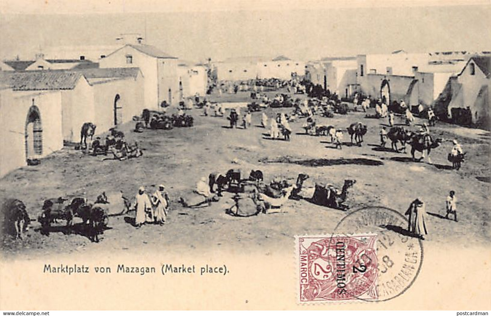 Maroc - EL JADIDA - Marktplatz von Mazagan (Market place) - Ed. H. Mazagan
