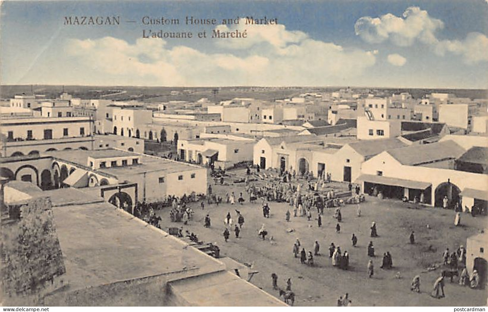 Maroc - EL JADIDA Mazagan - La Douane et le Marché - Ed. J. Clark