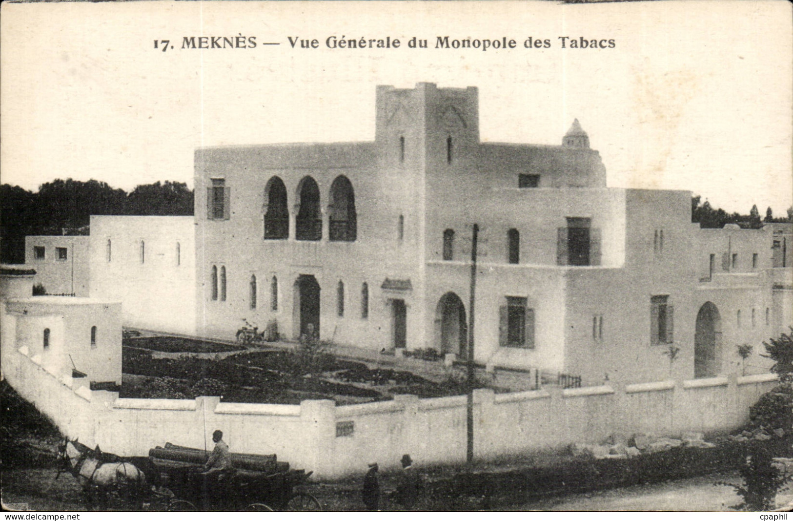 Maroc Meknes CPA Vue generale du Monopole des tabacs