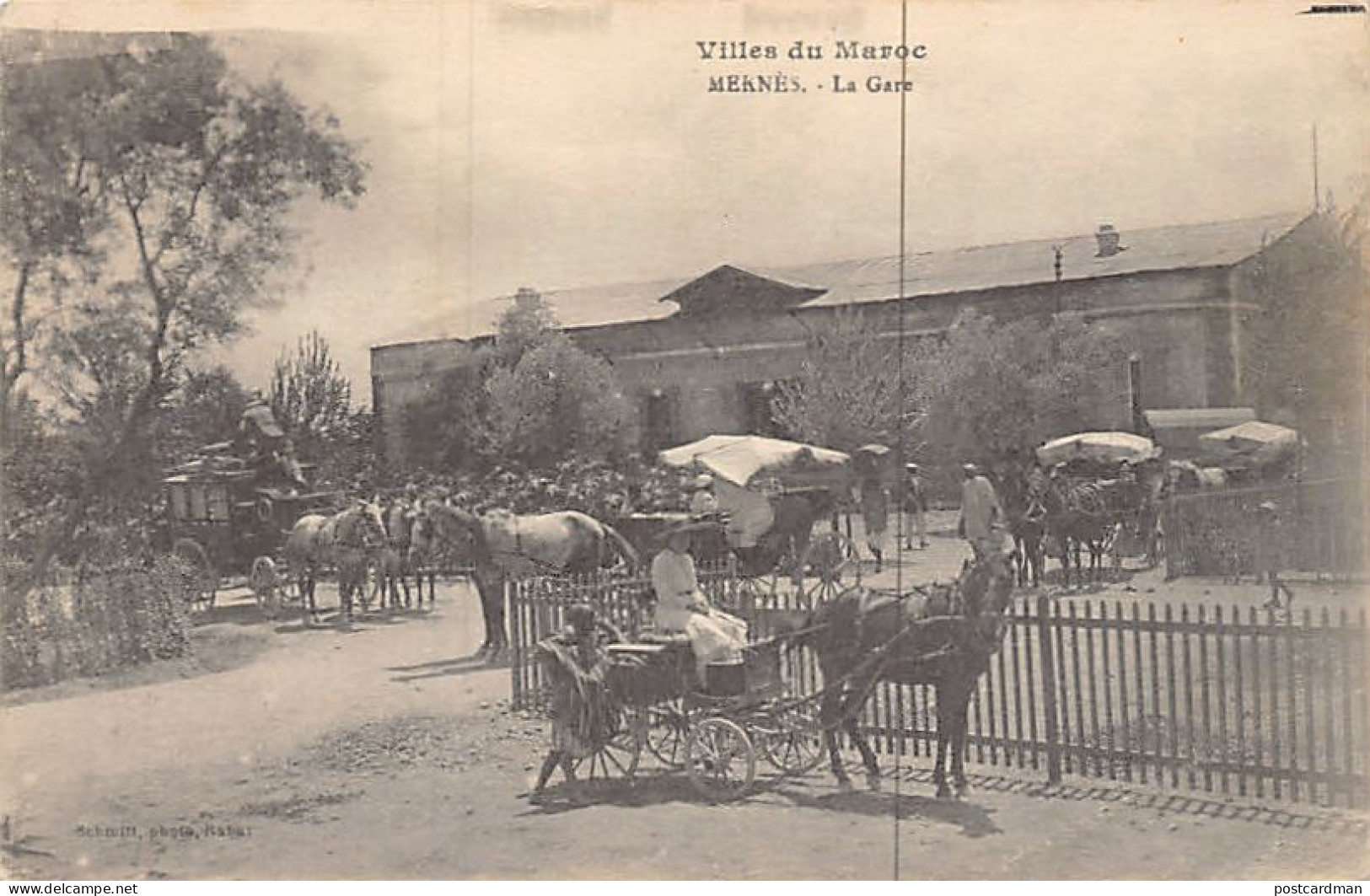 Maroc - MEKNÈS - La gare - Ed. Schmitt