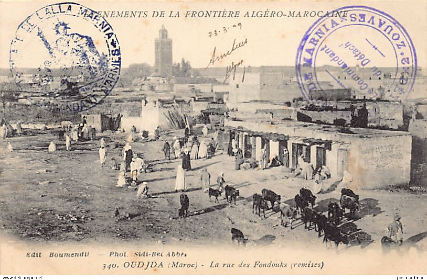 Maroc - OUJDA - La rue des Fondouks (remises) - Ed. Boumendil 340