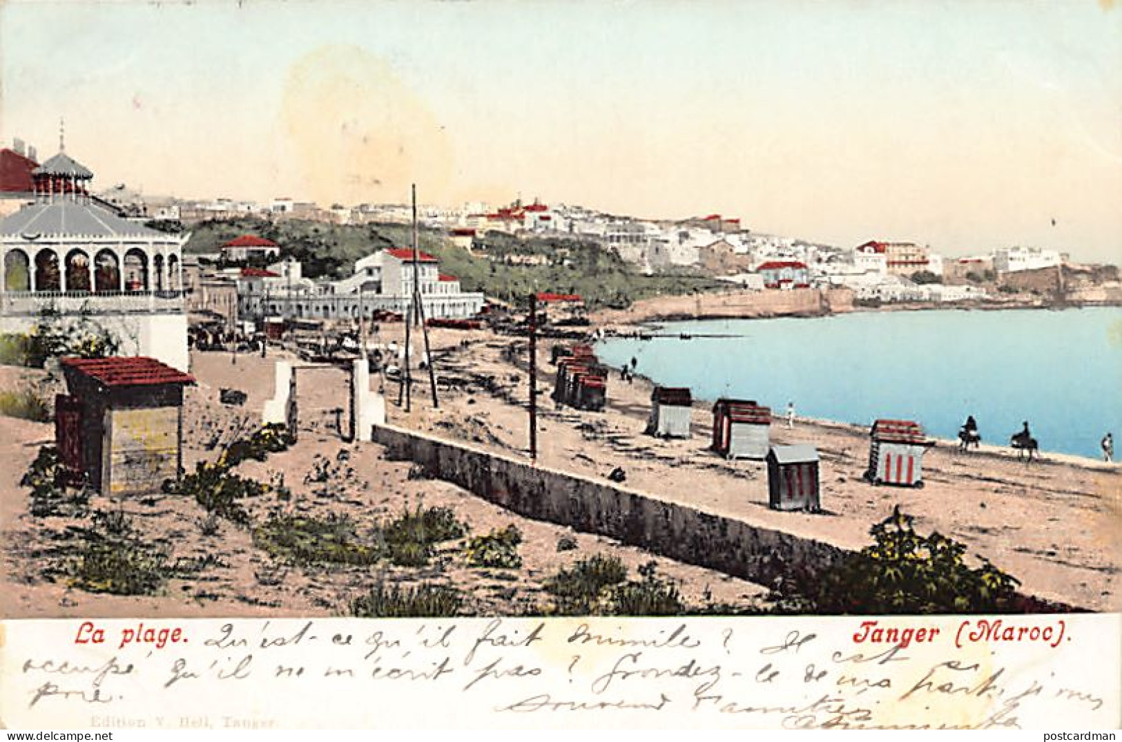 Maroc - TANGER - La Plage - Ed. V. Hell