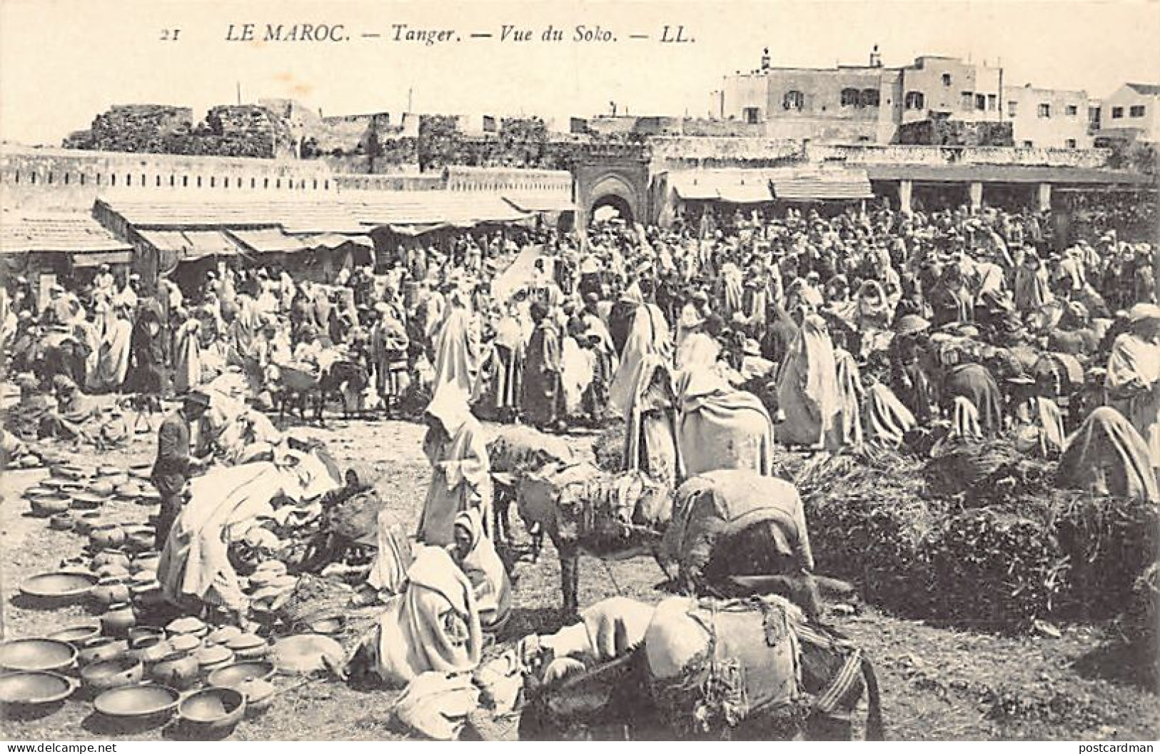 Maroc - TANGER - Vue du Soko