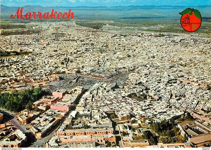 CPM Marrakech Vue aerienne