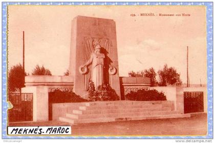 Meknès - Monument aux Morts ( N 628 )