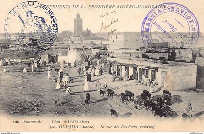 Maroc - OUJDA - La rue des Fondouks (remises) - Ed. Boumendil 340