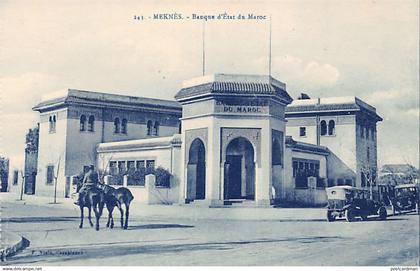 Maroc - MEKNÈS - Banque d'Etat du Maroc - Ed. E. Viala 241