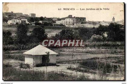 Maroc Meknes CPA Les jardins de la ville