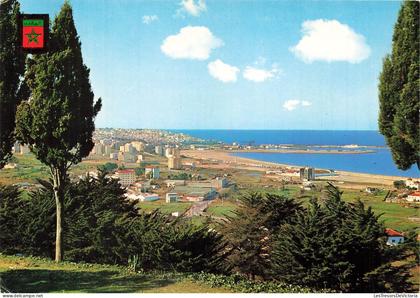 [-10%] MAROC - Tanger - Puerto - Port - Palmiers - mer - quai - transport maritime - baie de Tanger - bâtiments - Carte