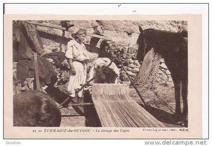 TIMHADIT DU GUIGOU 21 LE TISSAGE DES TAPIS (CHEVAL ET FEMMES A L'OUVRAGE)