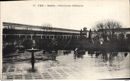 CPA Fez Bataa Pavillons Officiers