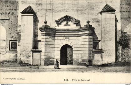 Maroc Fez CPA Porte de l'arsenal