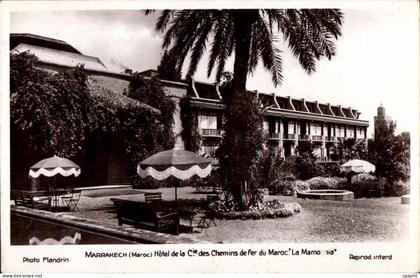 CPA Maroc Marrakech Maroc Hotel de la Cie des Chemins de fer du Maroc La Mamounia