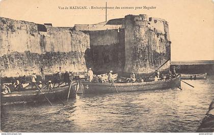 Maroc - EL JADIDA Mazagan - Embarquement des animaux pour Mogador - Ed. Rabineau