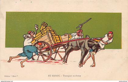 Maroc - CARICATURE - Transport moderne - Ed. Mars