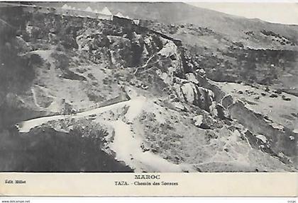 CPA Maroc Taza Chemin des Sources