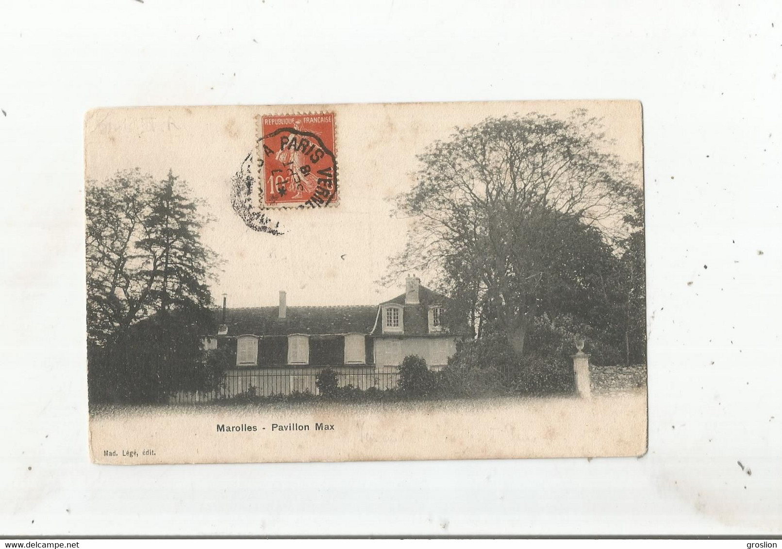 MAROLLES EN BRIE PAVILLON MAX 1908