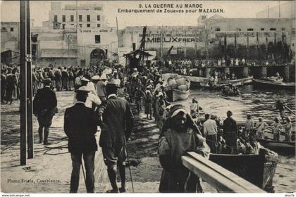 CPA MOROCCO Mazagan - Embarquement de Zouaves pour Mazagan (1083482)