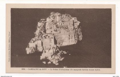 MAROC - CAMPAGNE DU RIFF - LE PEÑON D'ALHUCEMAS ( ILE ESPAGNOLE FORTIFIÉE DEVANT AJDIR )