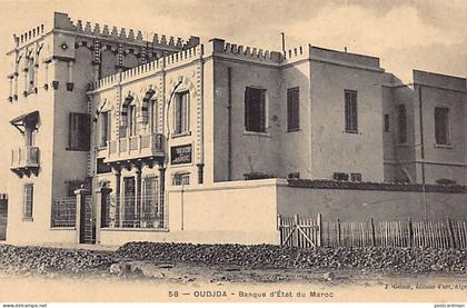 Maroc - OUJDA - Banque d'État du Maroc - Ed. J. Geiser 58