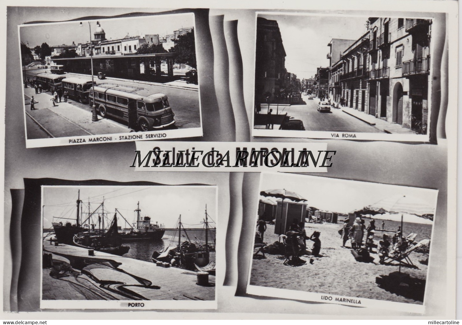 MARSALA:  Saluti da - 4 vedute