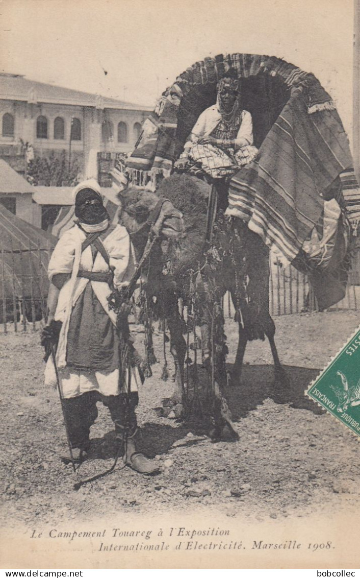 MARSEILLE (Bouches-du-Rhône): Exposition Internationale d'Electricité 1908 - Le Campement Touareg