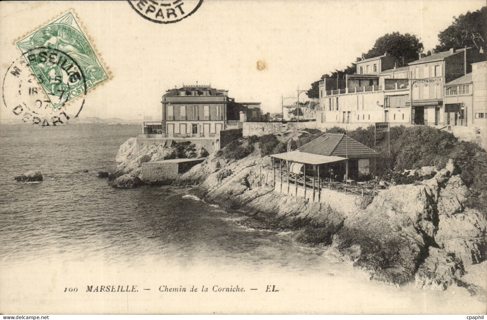 Marseille - Chemin de la Corniche - CPA