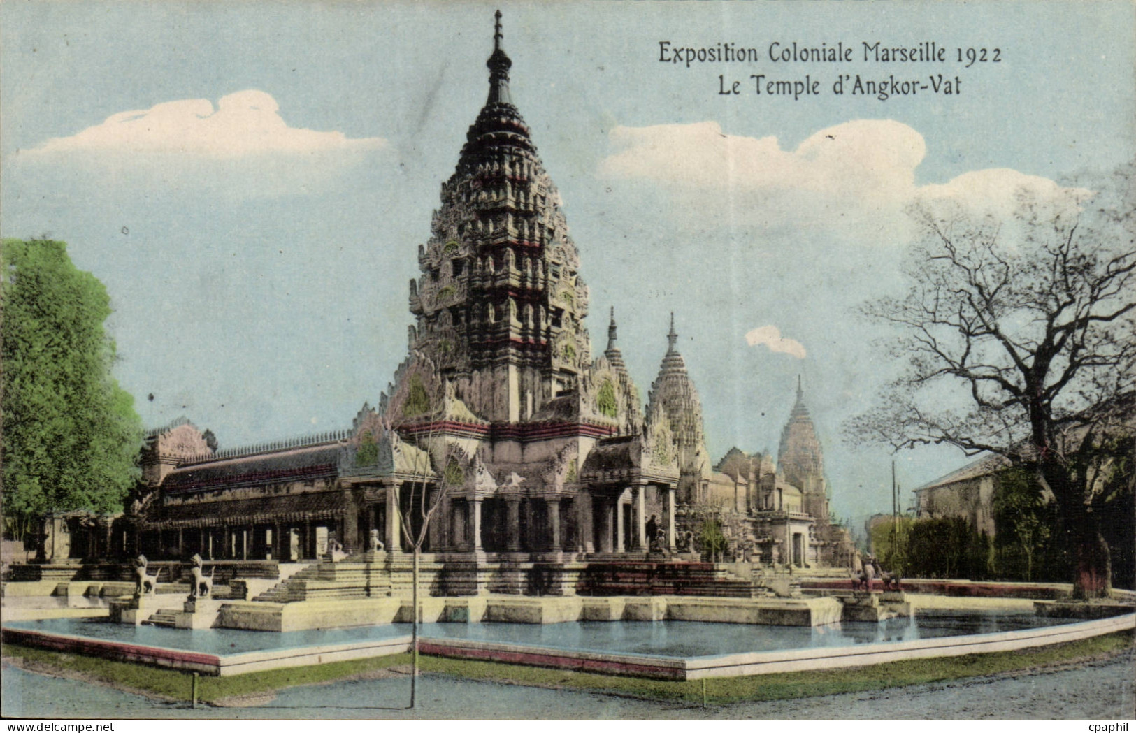 Marseille CPA Exposition coloniale 1922 Temple d'Angkor Vat