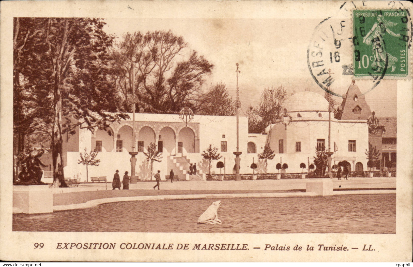 Marseille CPA Exposition coloniale de Marseille palais de la Tunisie