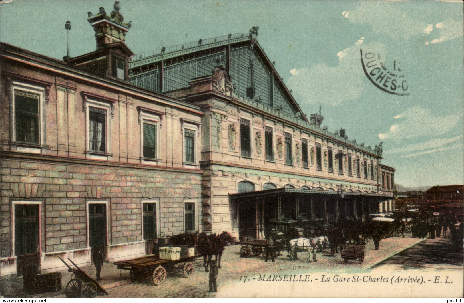 Marseille CPA La gare St Charles (arrivee)