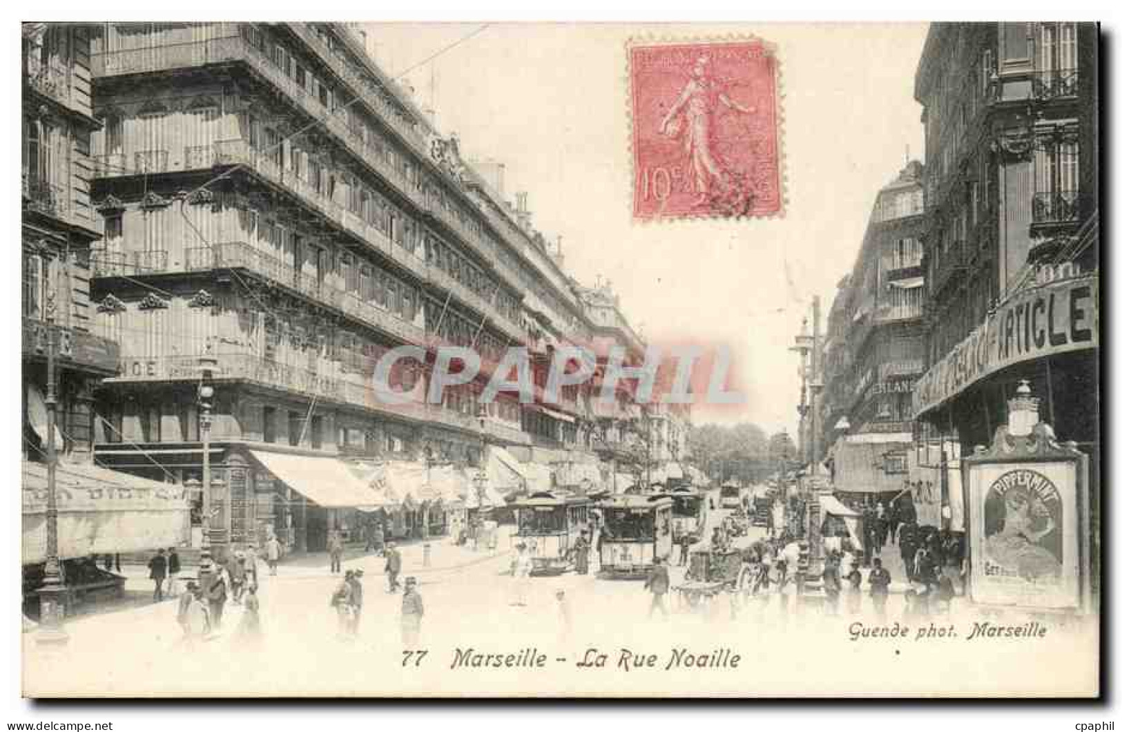 Marseille CPA La rue Noaille