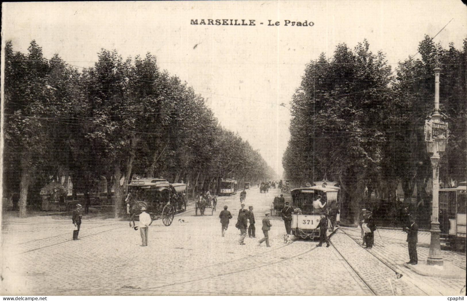 Marseille CPA Le prado (tramway)