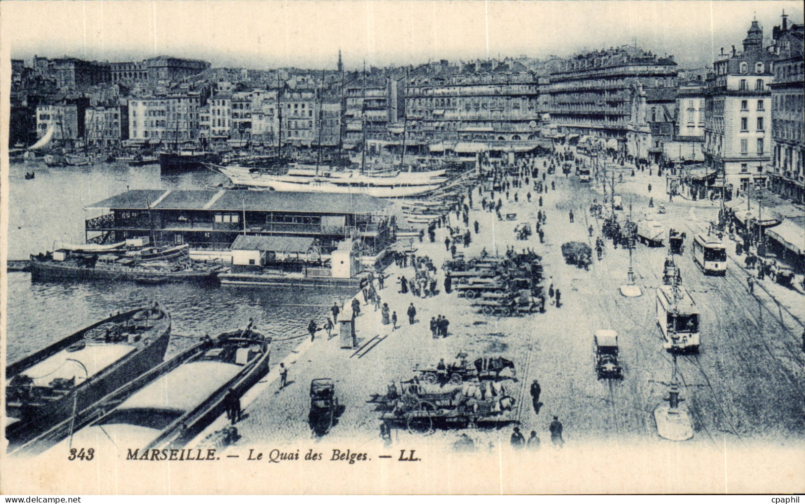 Marseille CPA Le quai des belges