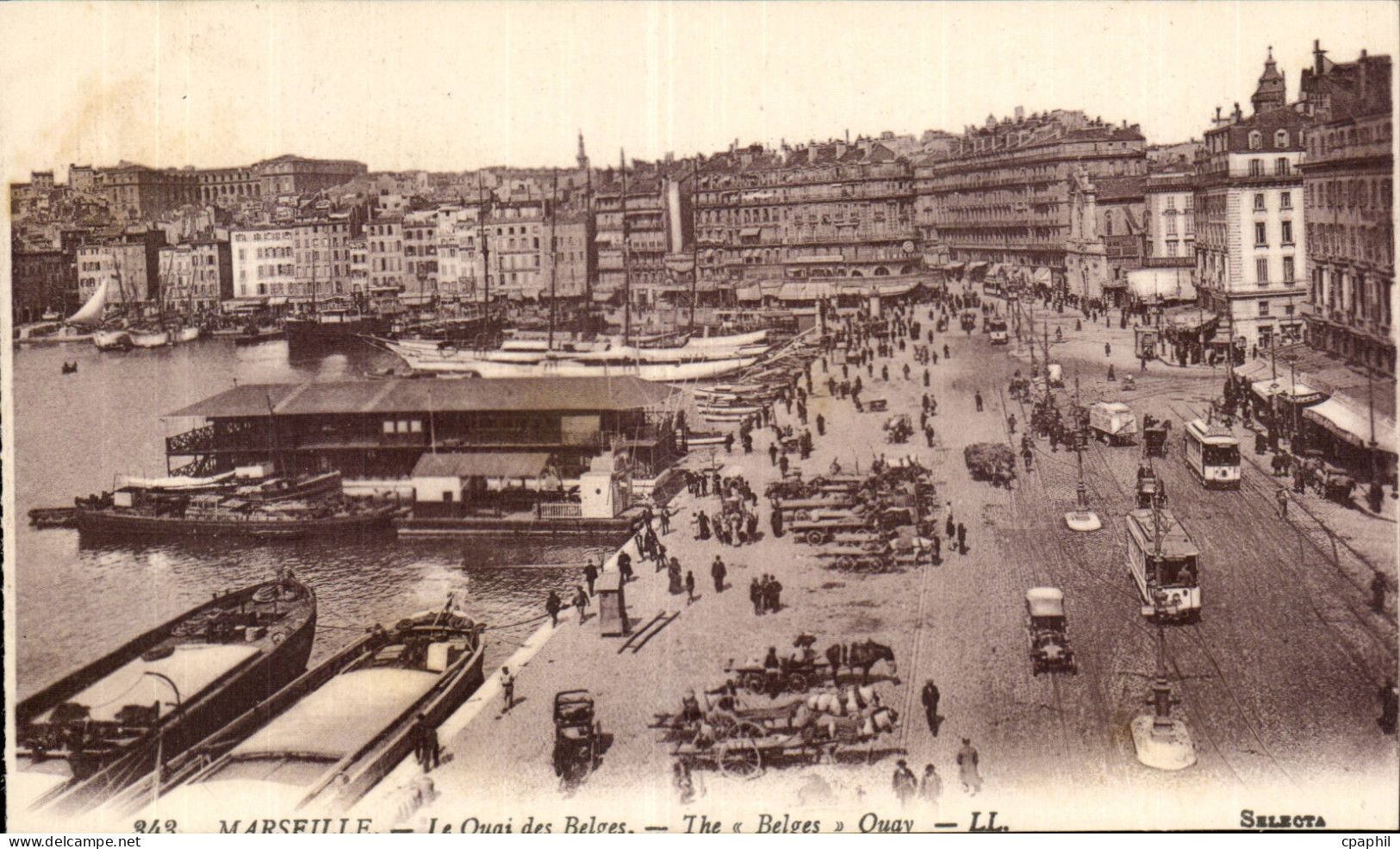 Marseille CPA Le quai des Belges