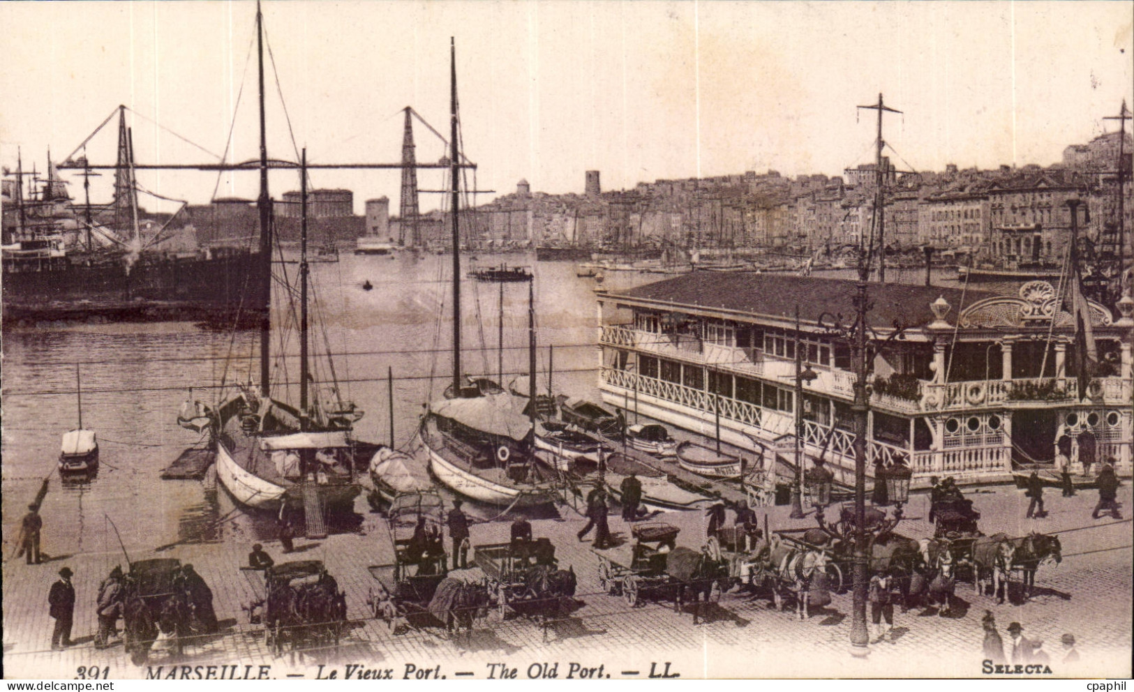 Marseille CPA le vieux port (bateaux)