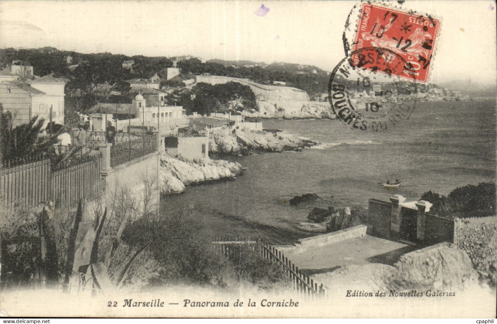 Marseille CPA Panorama de la corniche