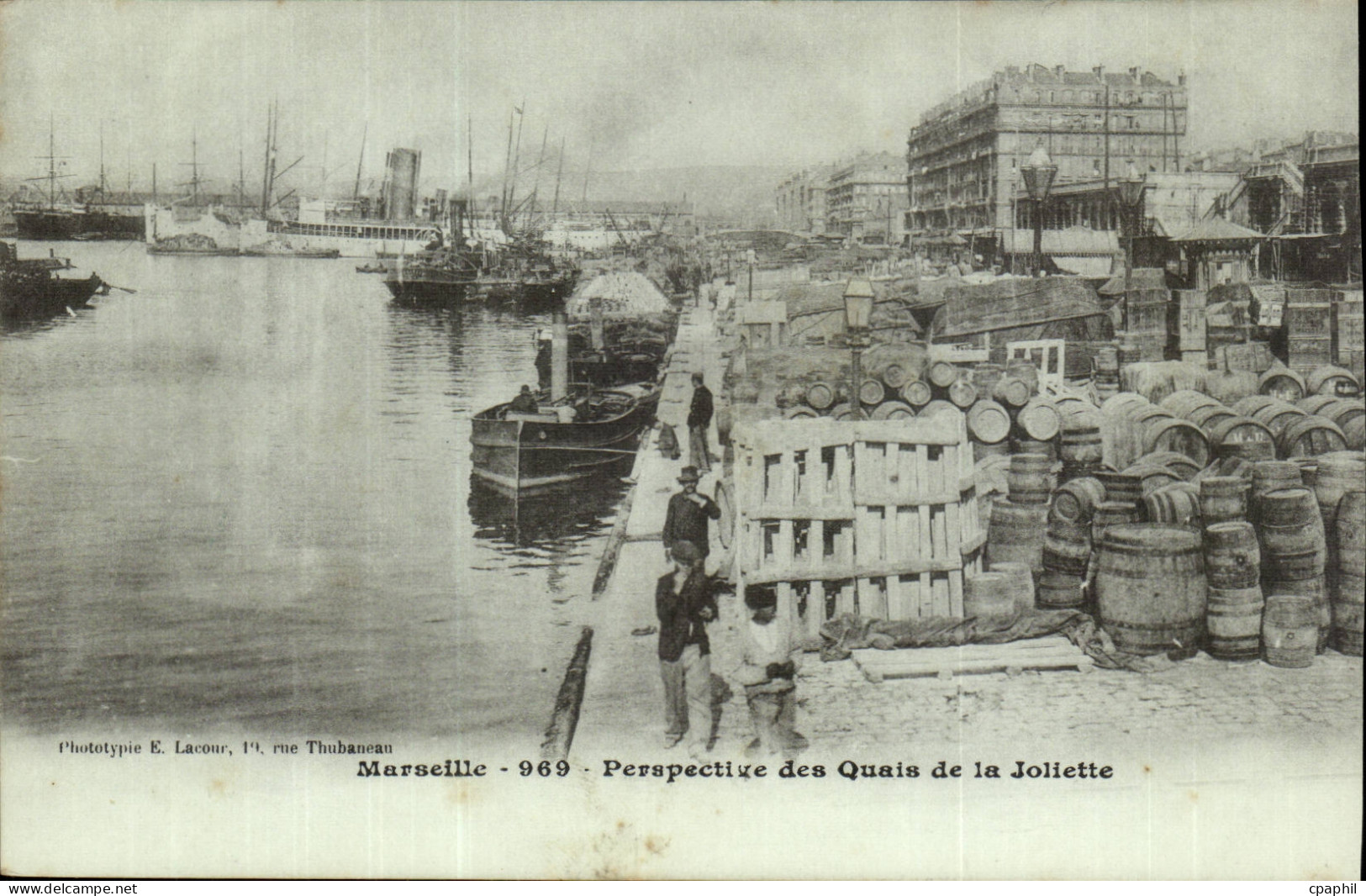 Marseille CPA Perspectives des quais de la Joliette
