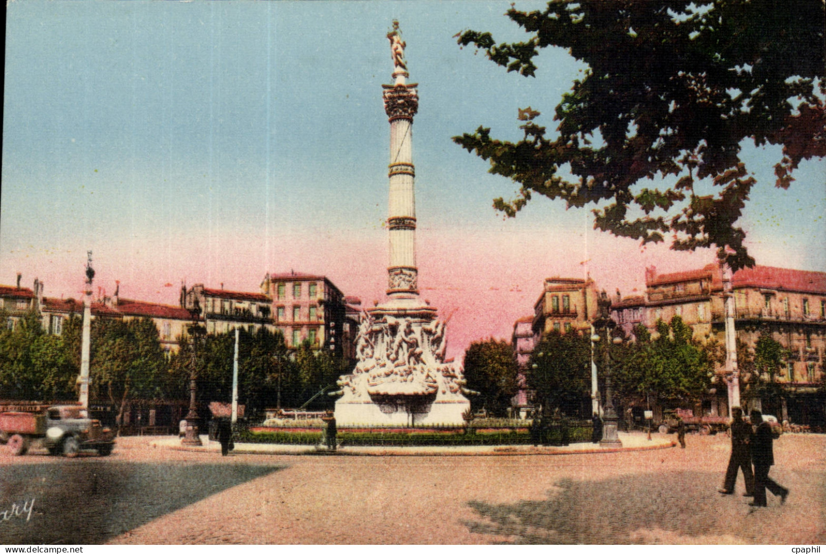 Marseille CPA Place CAstellane et Fontaine Cantini