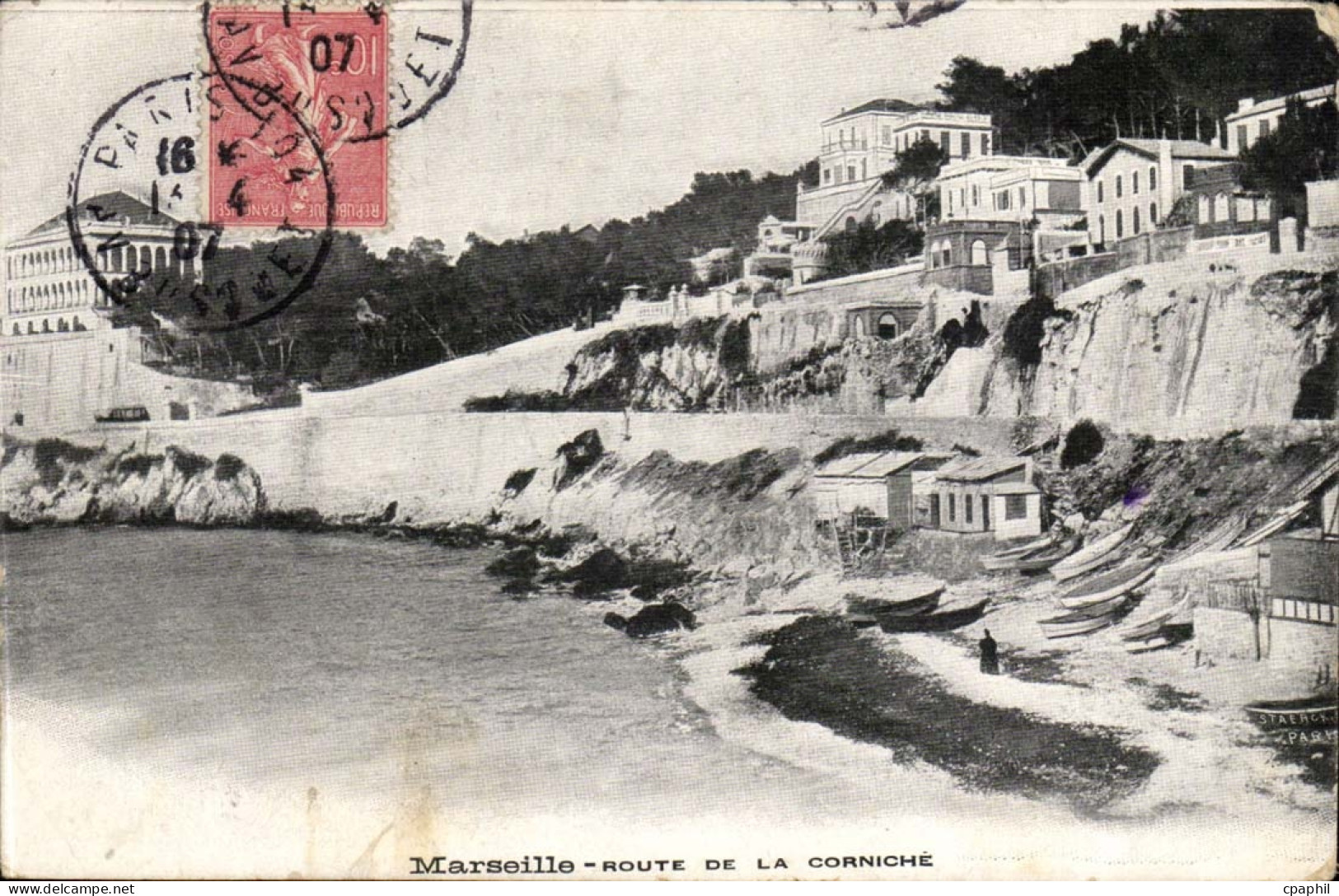 Marseille cPA Route de la corniche