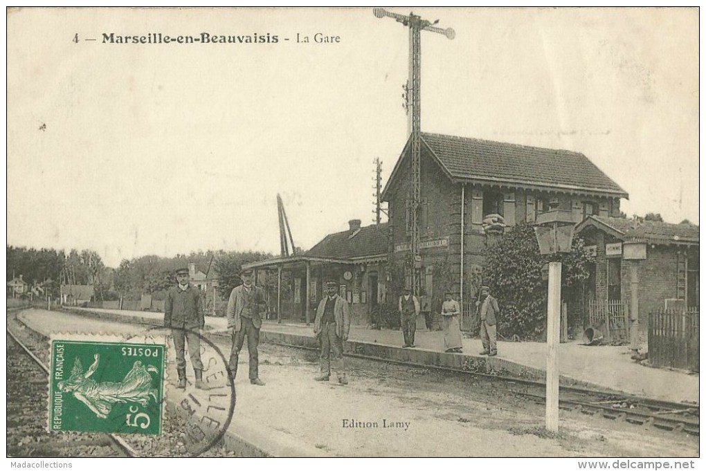 Marseille-en-Beauvaisis (60.Oise) la gare