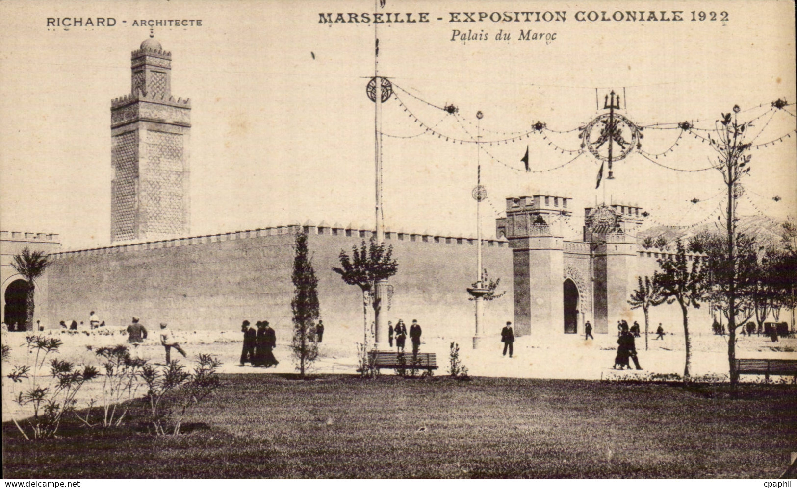 Marseille - Ewposition Coloniale 1922 - Palais de Maroc - CPA