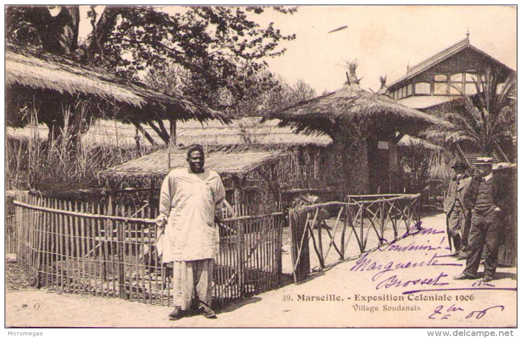 MARSEILLE - Exposition Coloniale 1906 - Village Soudanais