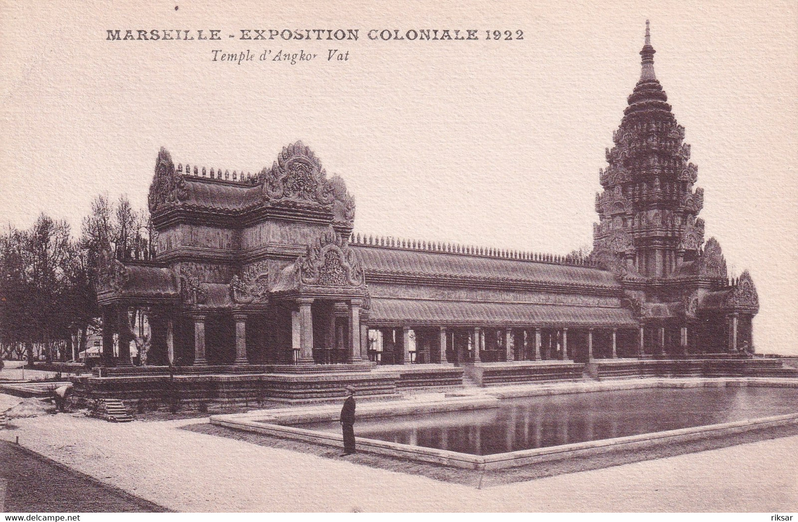 MARSEILLE(EXPOSITION COLONIALE 1922) CAMBODGE(ANGKOR VAT)