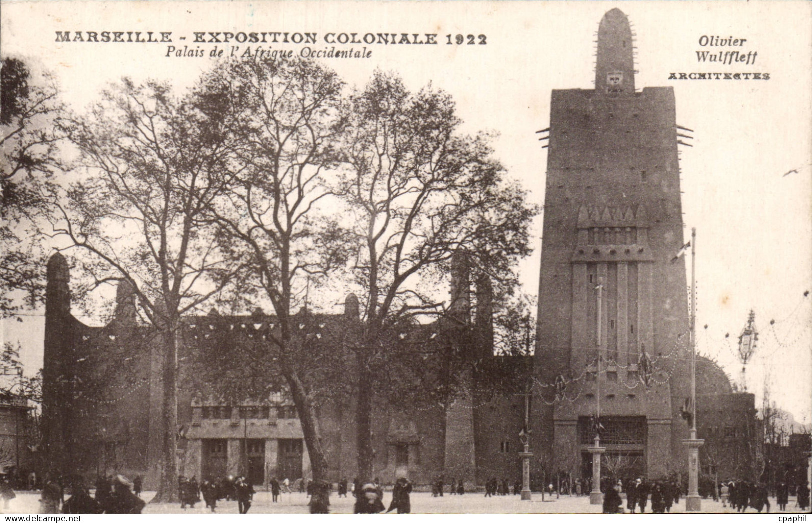 Marseille - Exposition Coloniale 1922 - Palais de l'Afrique Occidenatle - CPA