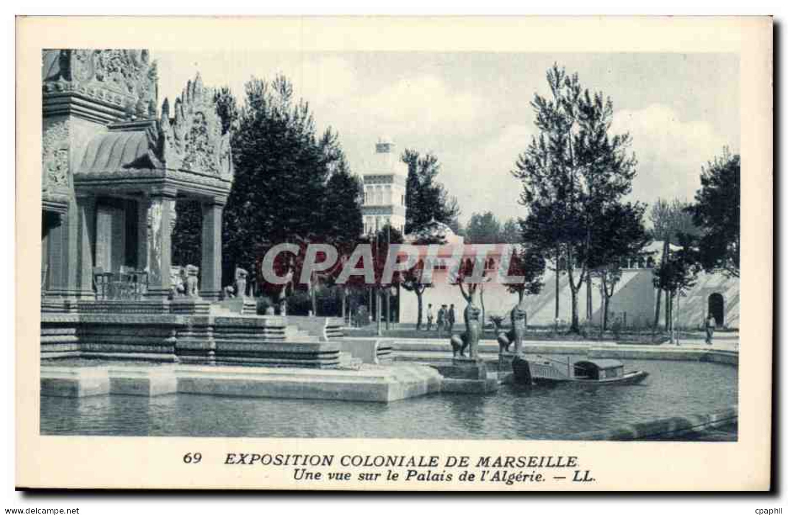 Marseille - Exposition Coloniale 1922 - Palais de l'Algerie CPA