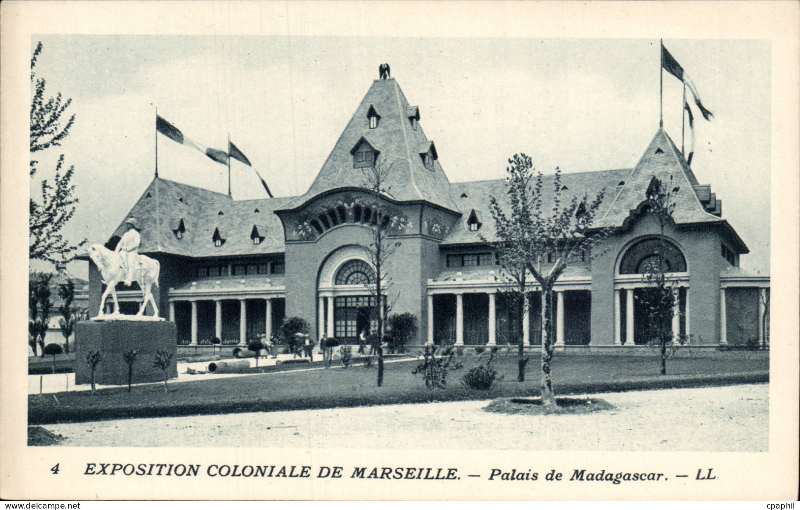 Marseille - Exposition Coloniale 1922 - Palais de Madagascar CPA
