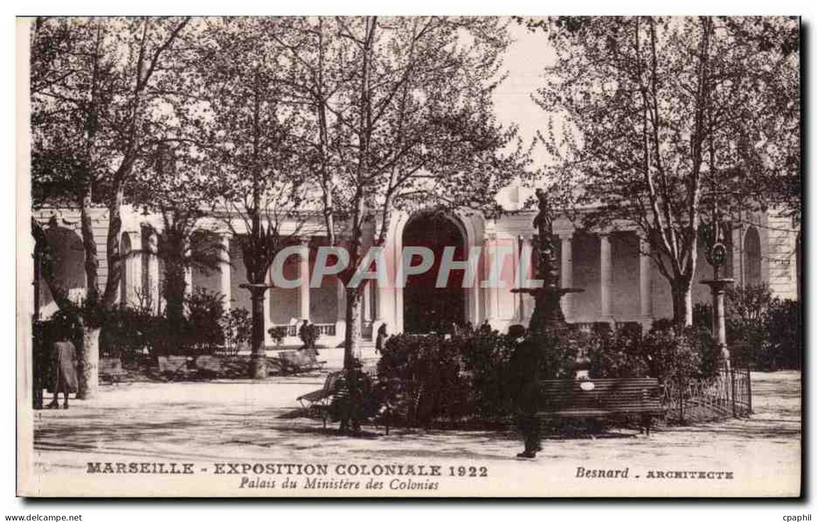 Marseille - Exposition Coloniale 1922 - Palais du Ministeres des Colonies - CPA