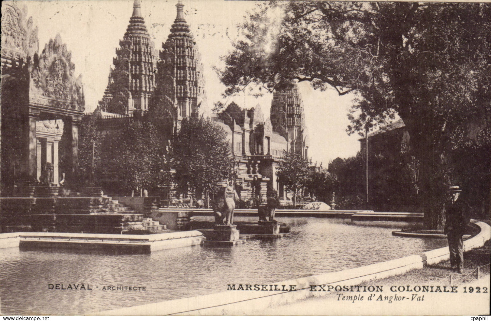 Marseille - Exposition Coloniale 1922 - Temple d'Angkor Vat CPA