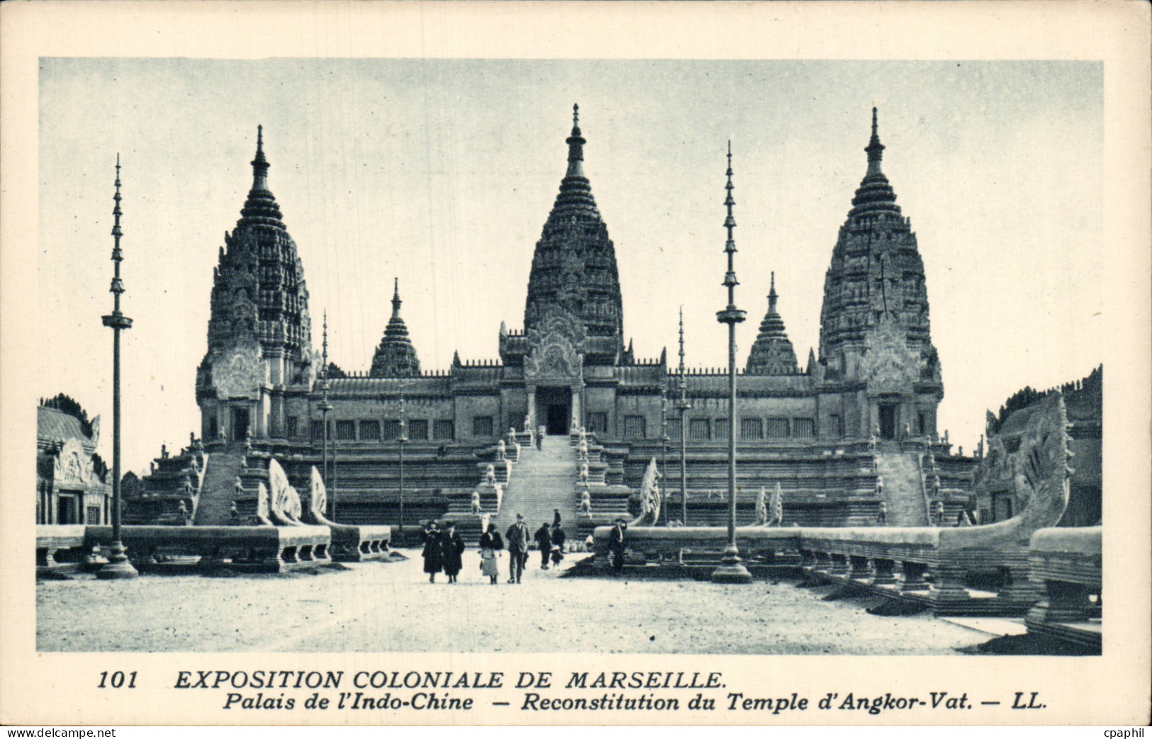 Marseille - Exposition Coloniale 1922 - Temple d'Angkor Vat CPA