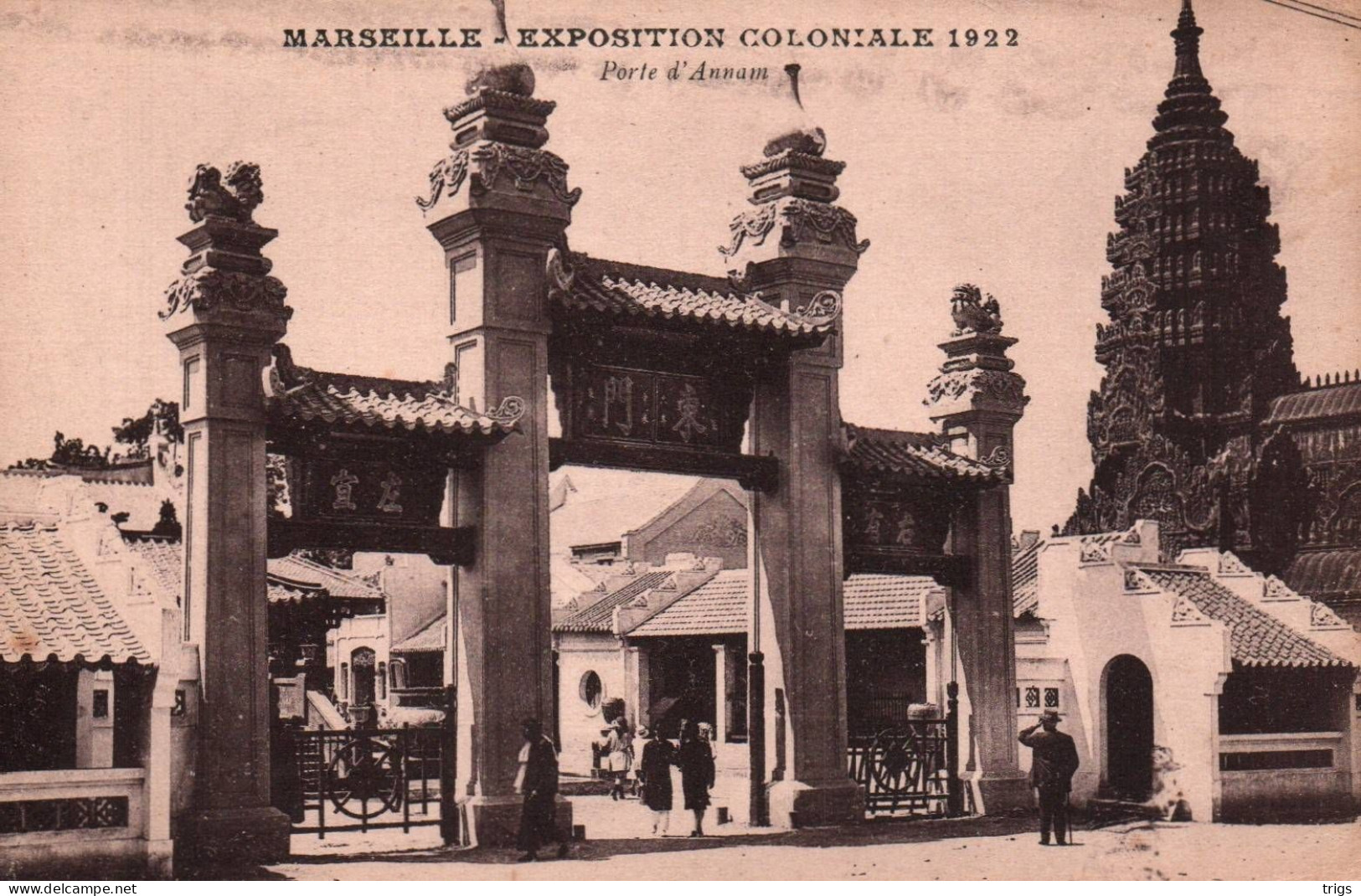 Marseille (Exposition Coloniale de 1922) - Porte d'Annam